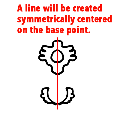 Diagram：Lines drawn by Symmetry Brush