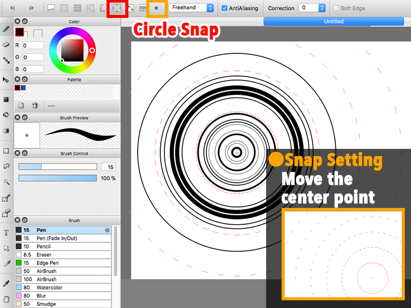 Diagram：Circle Snap