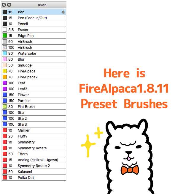 Diagram:FireAlpaca 1.8.11 Preset Brush