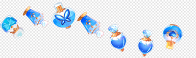 Perfume Bottle (blue)