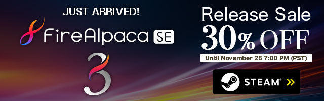 FireAlpaca SE 3 Release Sale