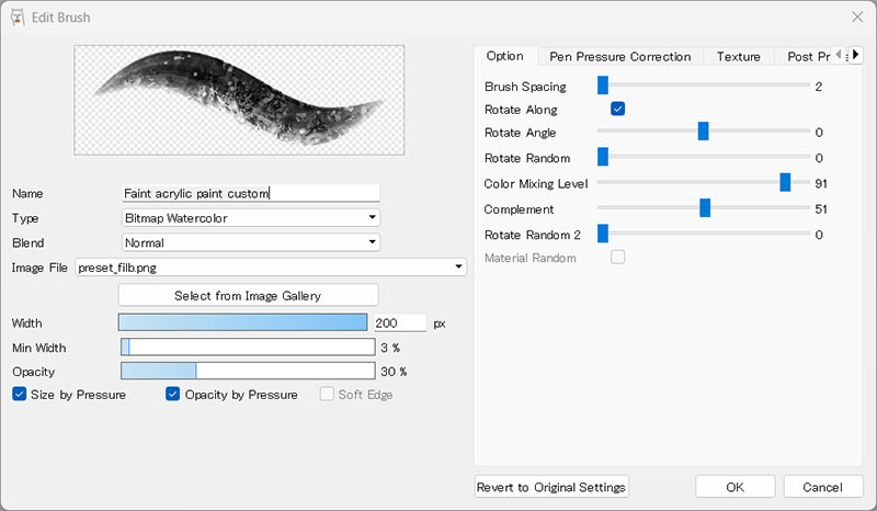 Faint acrylic paint (Custom)