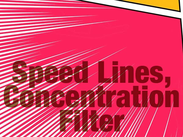 Líneas de velocidad, filtro de concentración