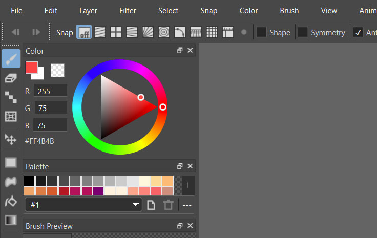 Triangular Color Wheel