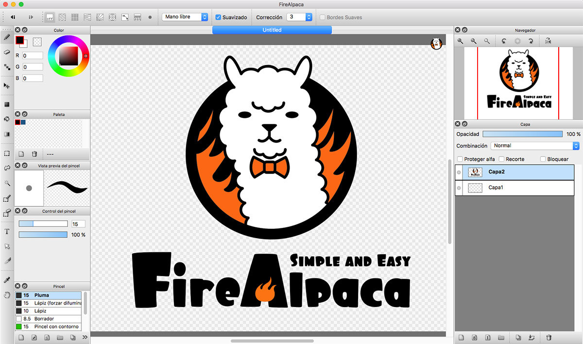 how to use firealpaca to color