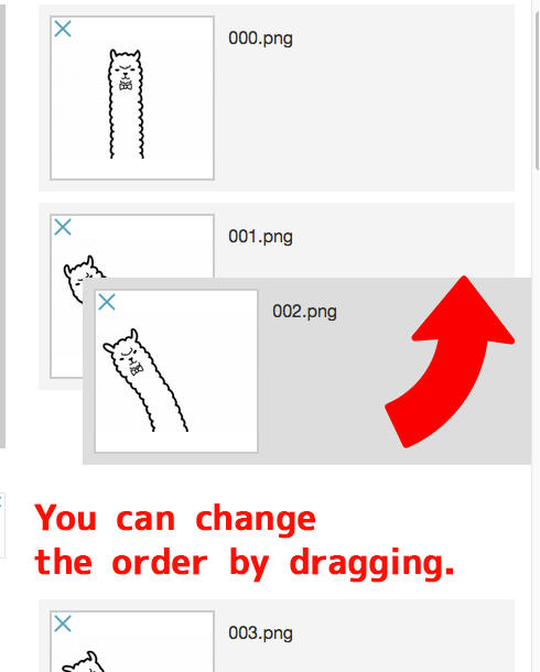 Diagram:Change the file order by dragging