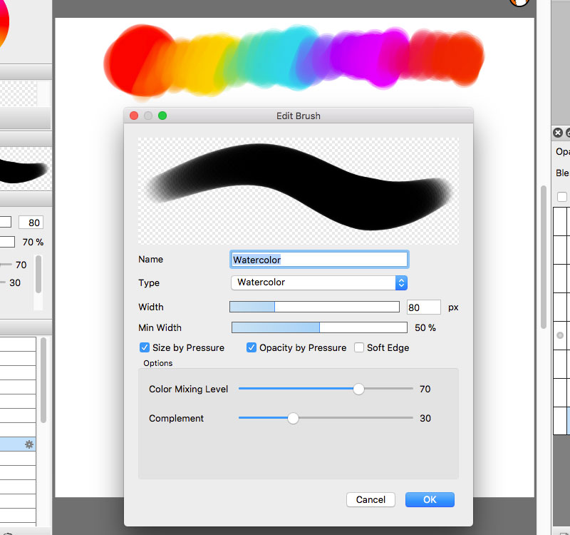 firealpaca correction brush