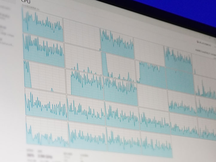 Implementation of high-speed processing. Larger number of cores makes speed faster.